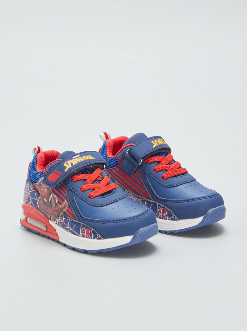 Baskets lumineuses 'Spider-Man' Bleu/rouge - Kiabi