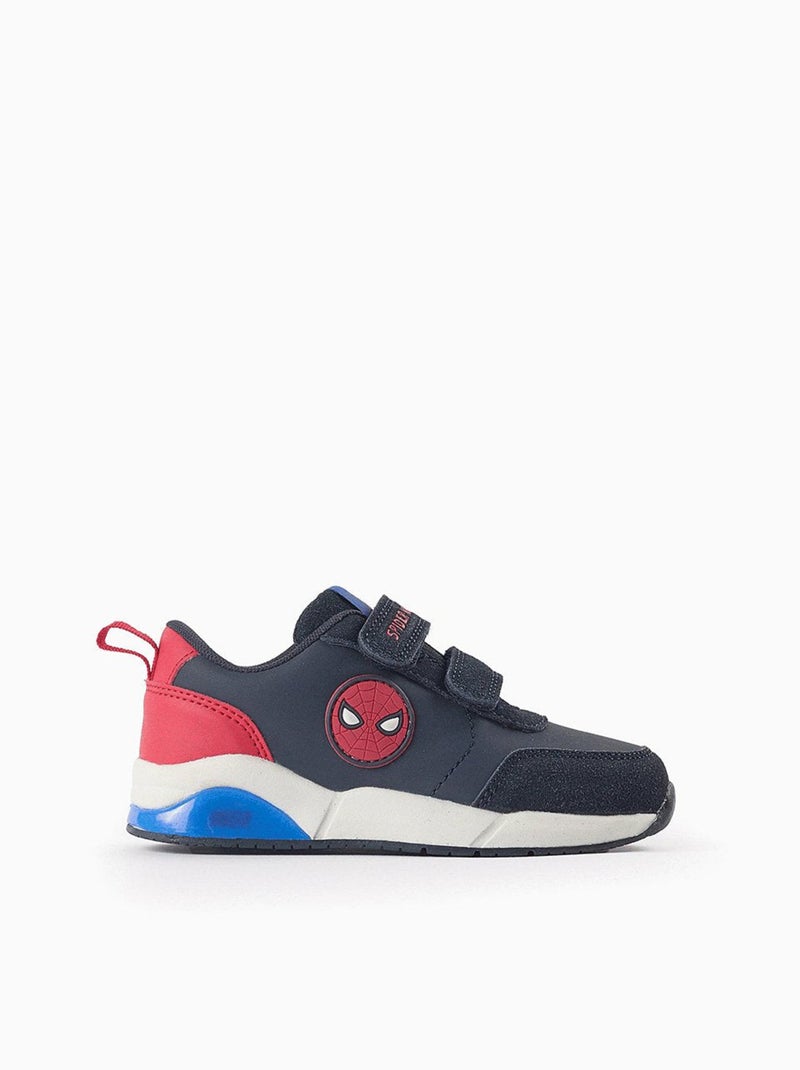 Baskets Lumineuses Spiderman Bleu foncé - Kiabi