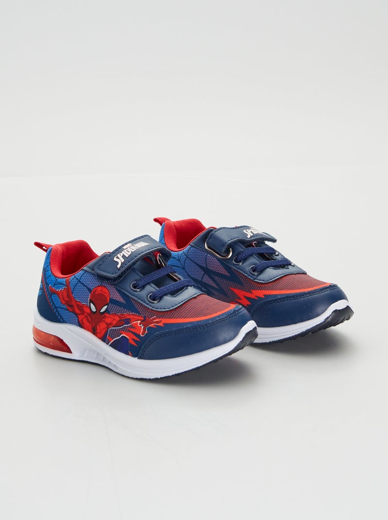 Baskets lumineuses 'Spiderman' Bleu/rouge - Kiabi