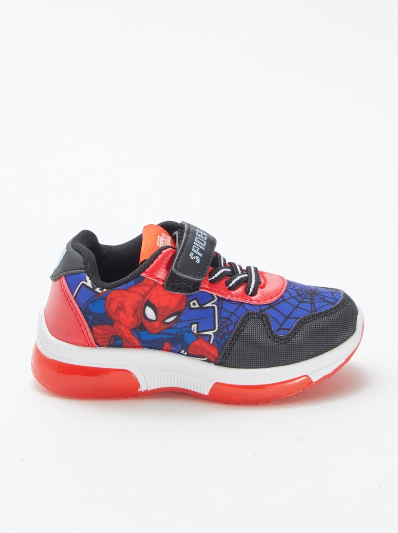 Baskets lumineuses 'Spiderman' 'Marvel' Bleu - Kiabi