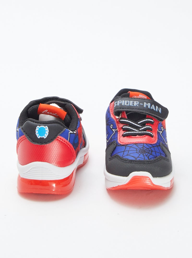 Baskets lumineuses 'Spiderman' 'Marvel' Bleu - Kiabi