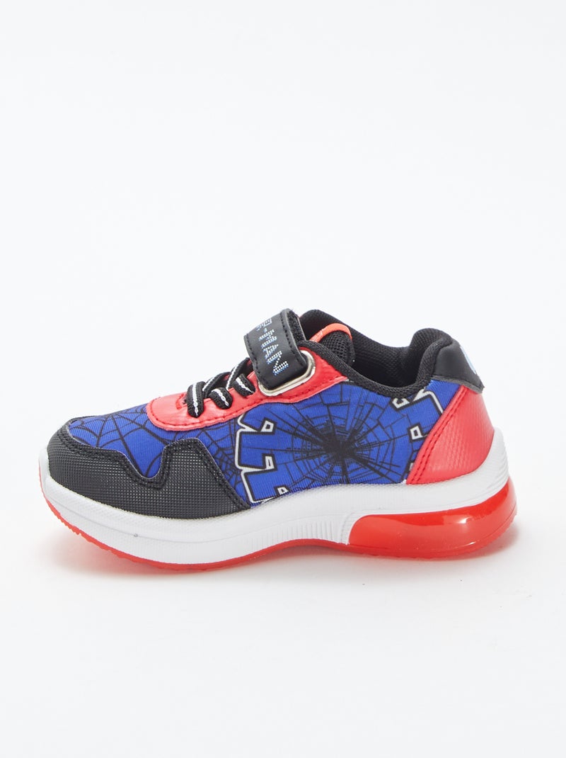 Baskets lumineuses 'Spiderman' 'Marvel' Bleu - Kiabi