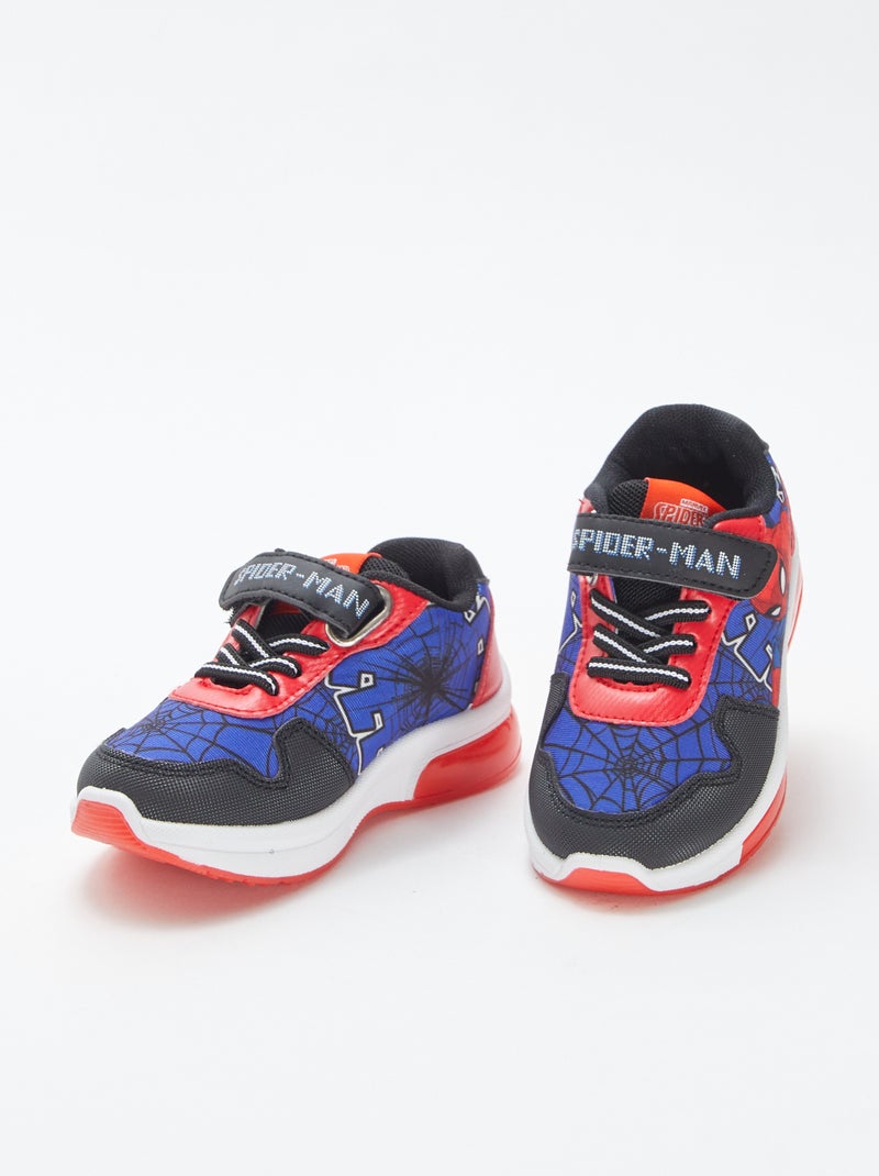 Baskets lumineuses 'Spiderman' 'Marvel' Bleu - Kiabi