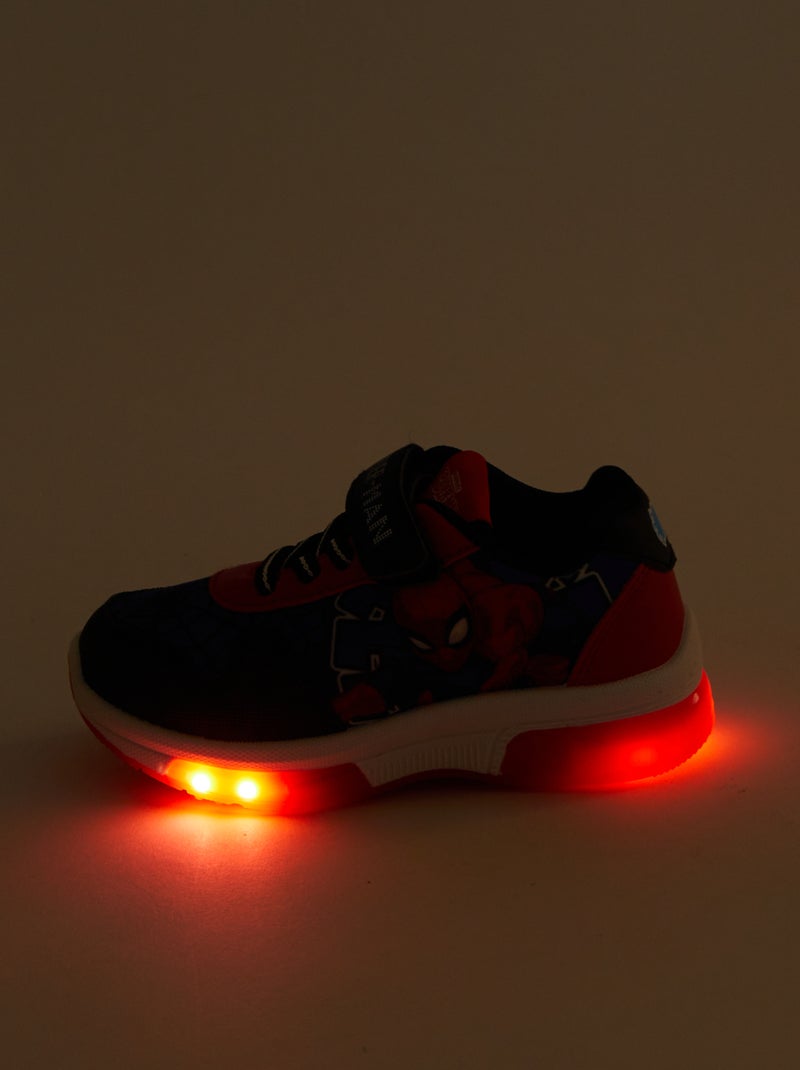 Baskets lumineuses 'Spiderman' 'Marvel' Bleu - Kiabi