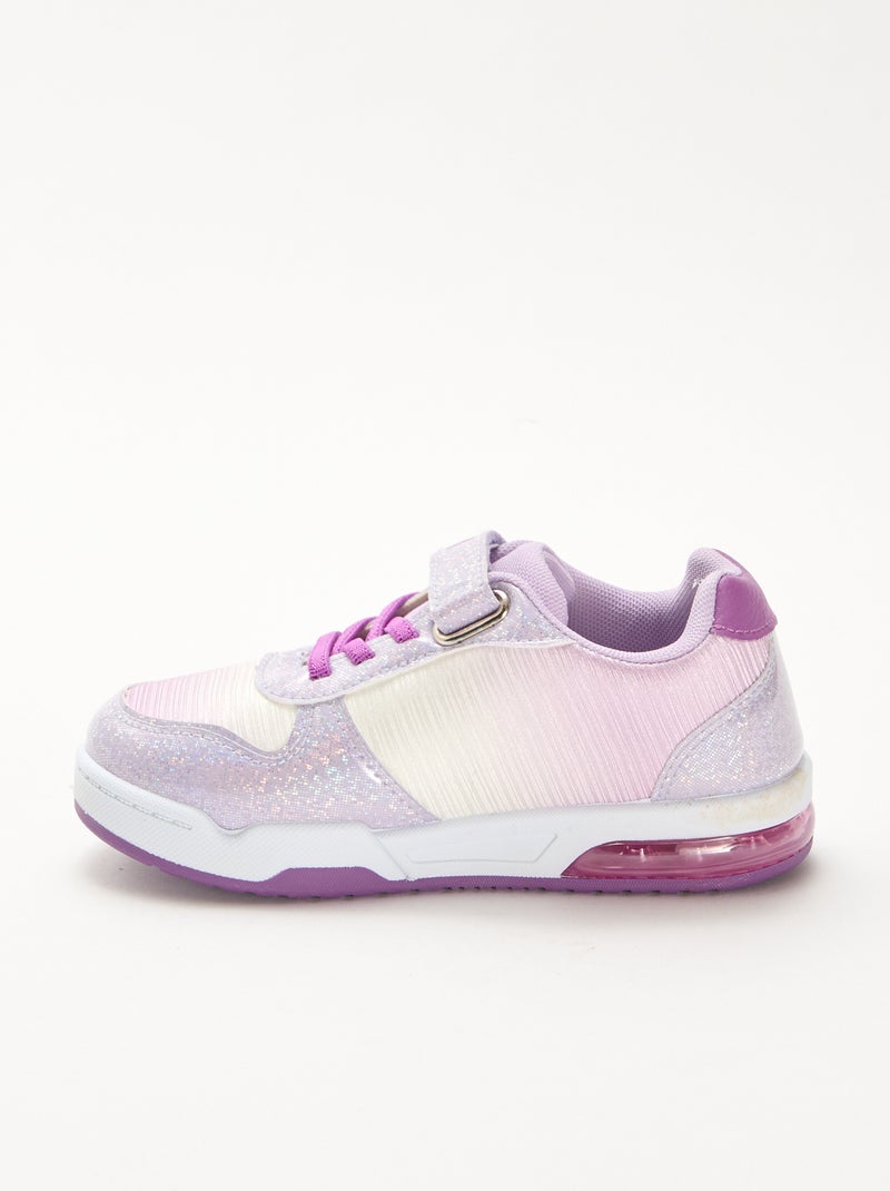 Baskets lumineuses 'Stitch' Violet - Kiabi
