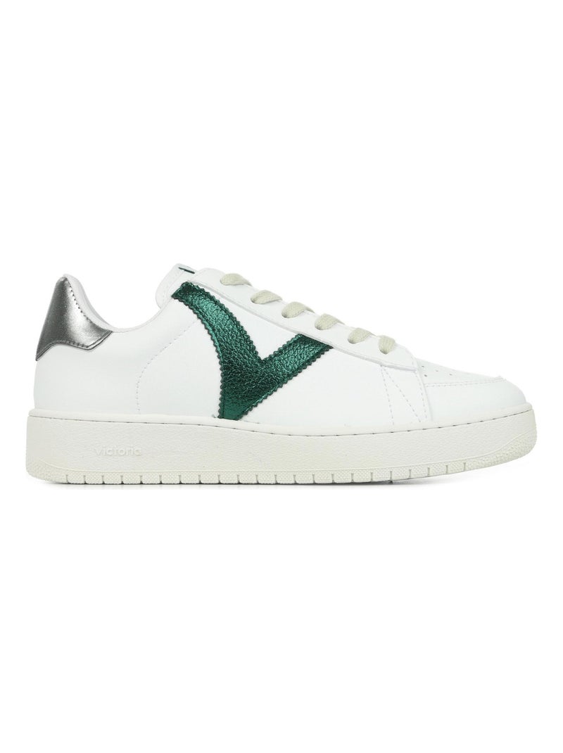 Baskets Madrid Blanc Vert - Kiabi