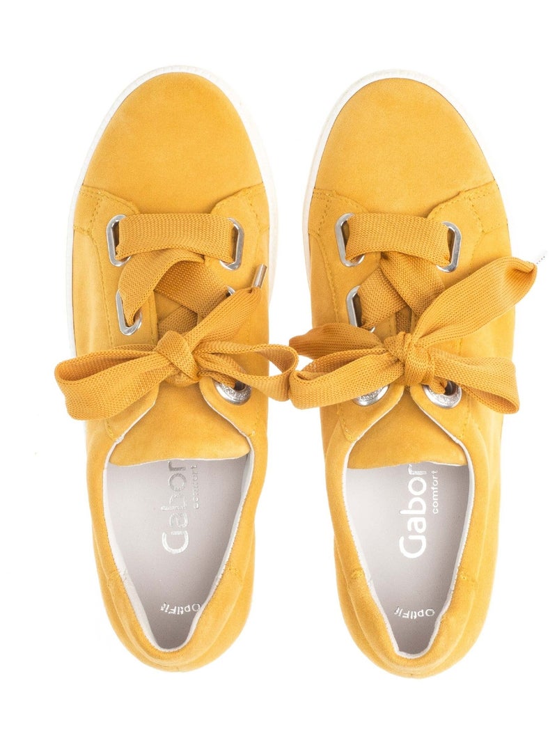 Baskets mangue en daim Gabor Jaune - Kiabi
