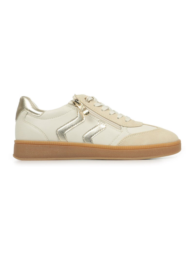 Baskets Marco Tozzi Basket Gold Blanc - Kiabi