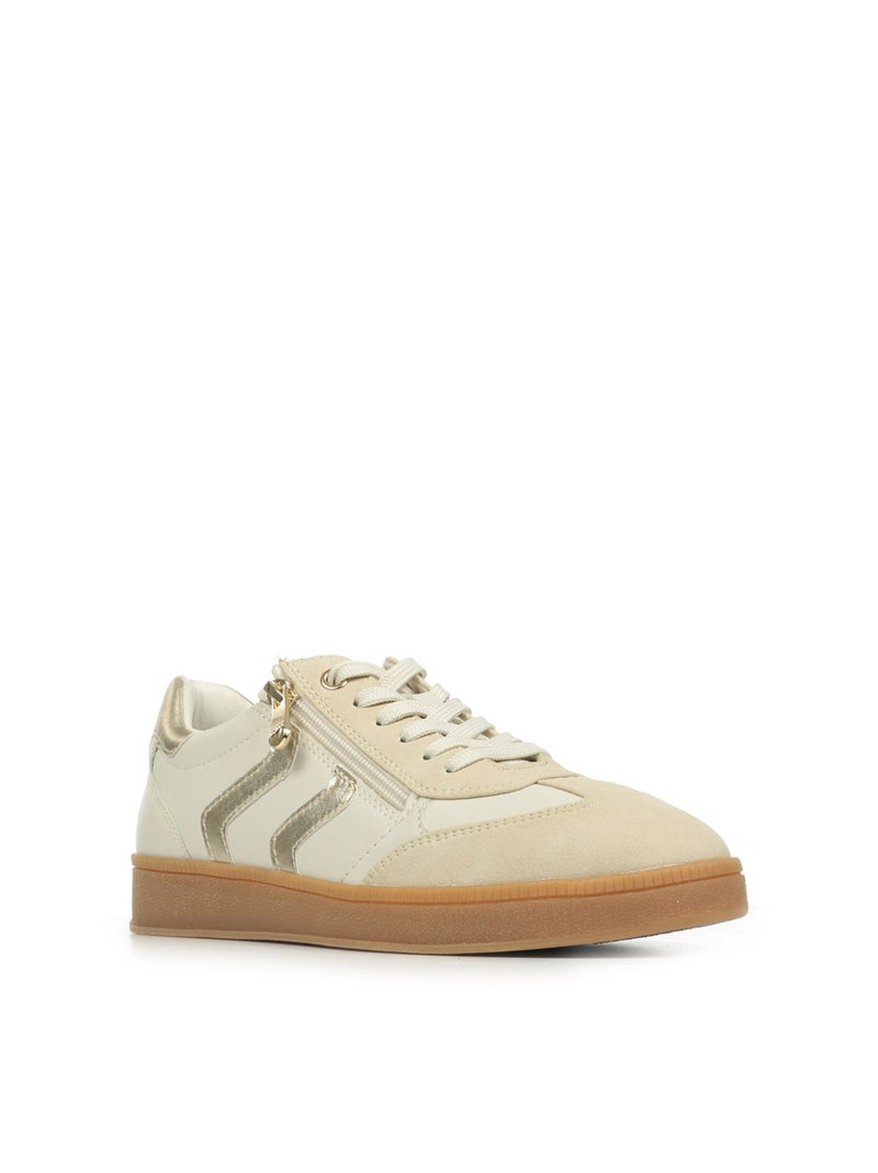 Baskets Marco Tozzi Basket Gold Blanc - Kiabi