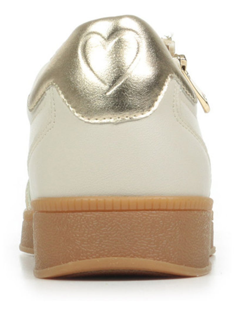 Baskets Marco Tozzi Basket Gold Blanc - Kiabi