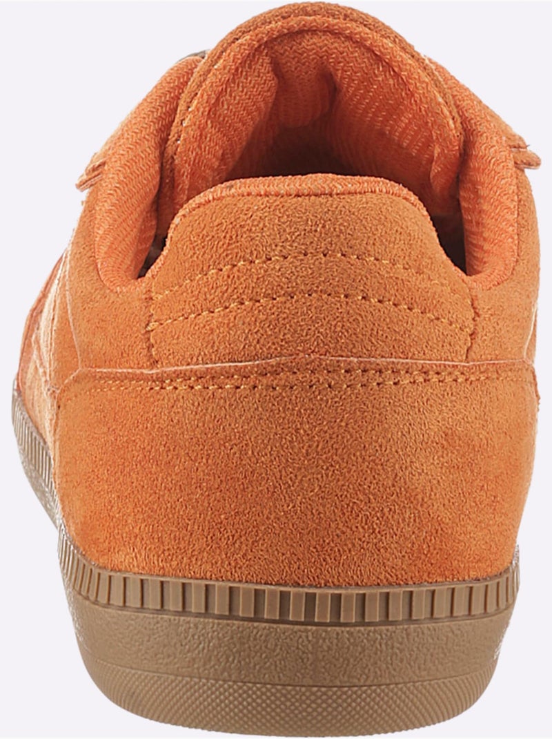 Baskets Matière Synthétique - Taille Standard - Helline Orange - Kiabi