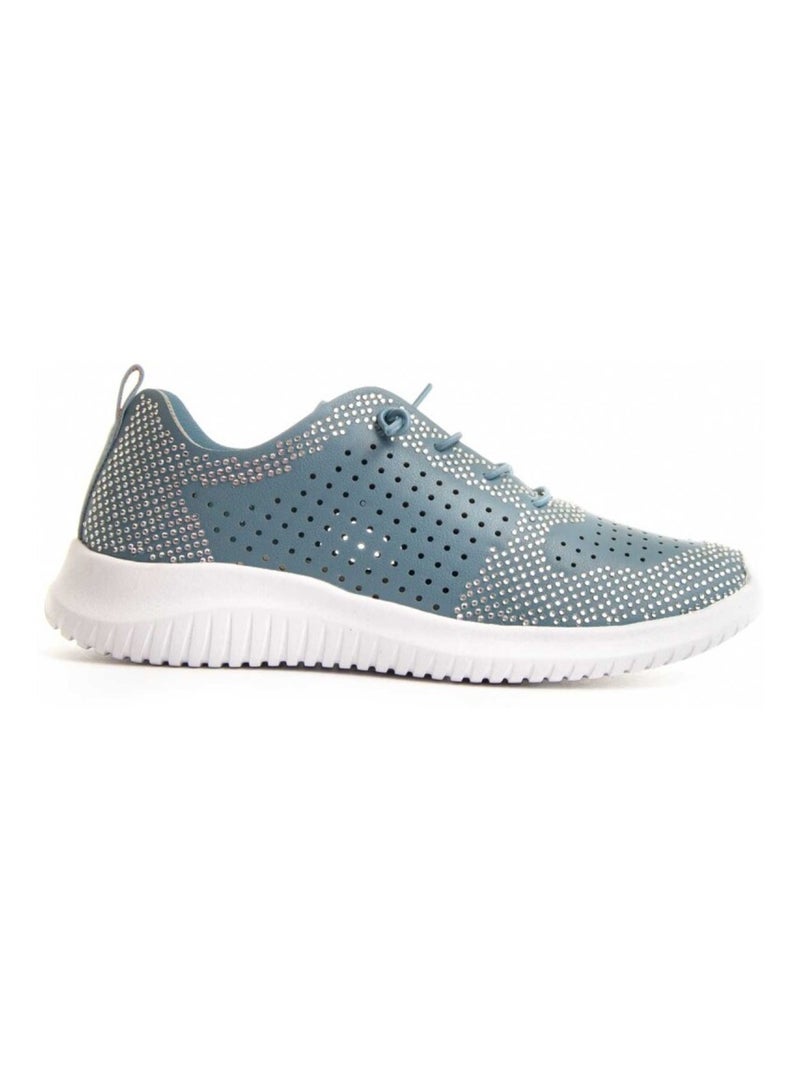 Baskets Matière Synthétique Et Textile Montevita Bleu - Kiabi