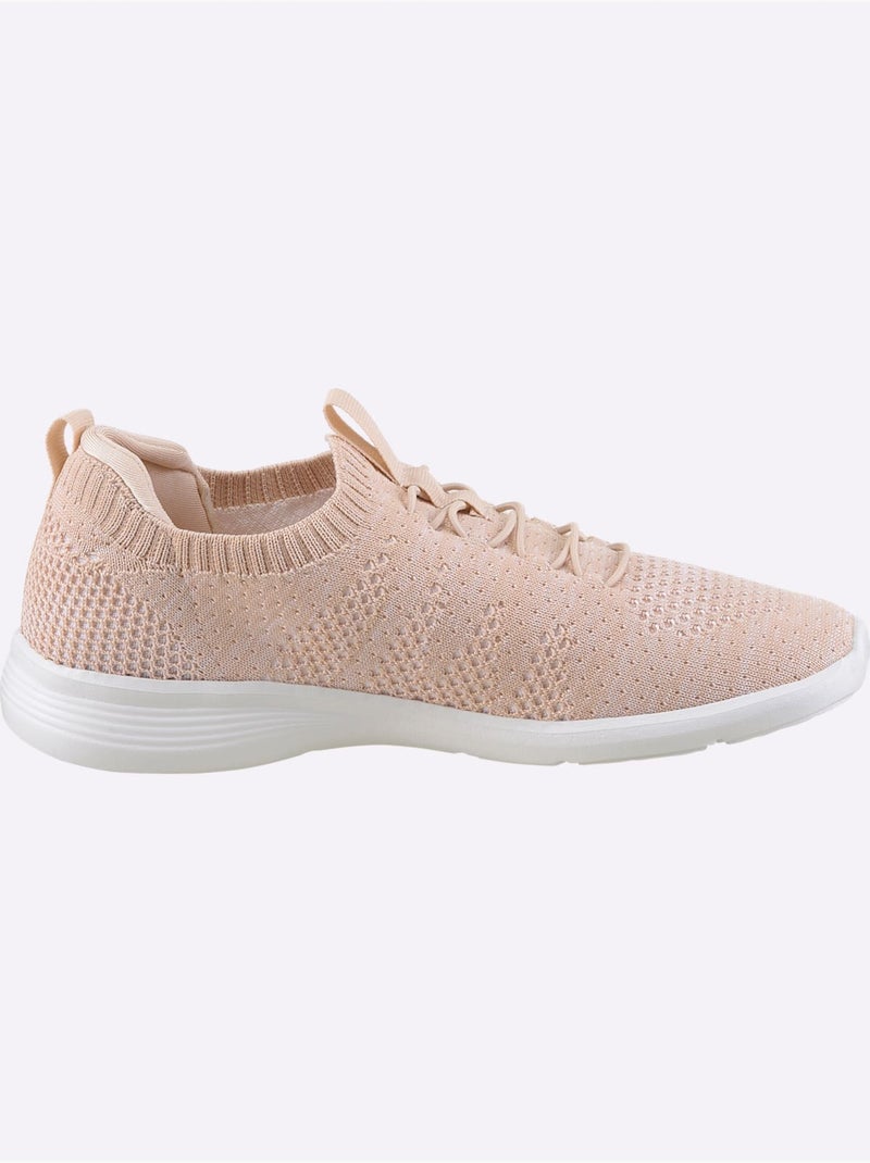Baskets Matière Textile Agréable à Porter - Taille Standard - Helline Rose - Kiabi