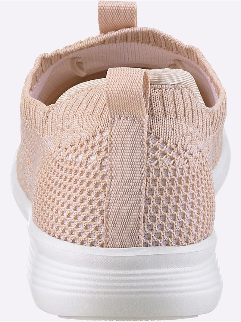 Baskets Matière Textile Agréable à Porter - Taille Standard - Helline Rose - Kiabi