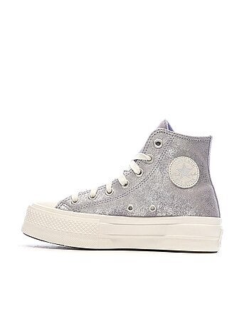Baskets Mauve Femme Converse All Star Lift Platform Shimmer