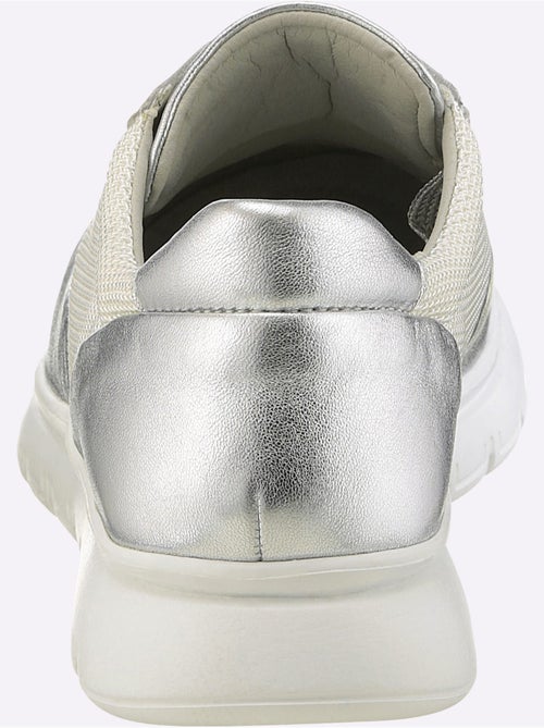 Baskets Mélange De Matières De Qualité En Cuir De Mouton Et Textile - Taille Standard - helline - Kiabi