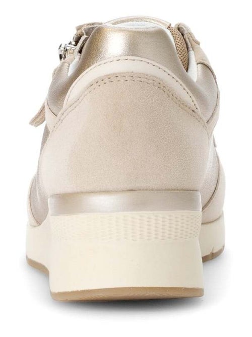 Baskets  métallisées en cuir métallisé - Kiabi