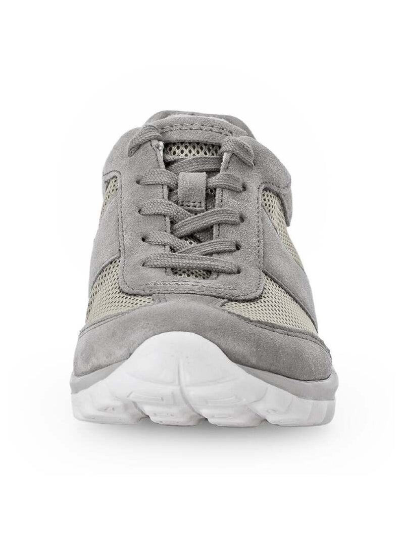 Baskets  métallisées en textile Gris - Kiabi