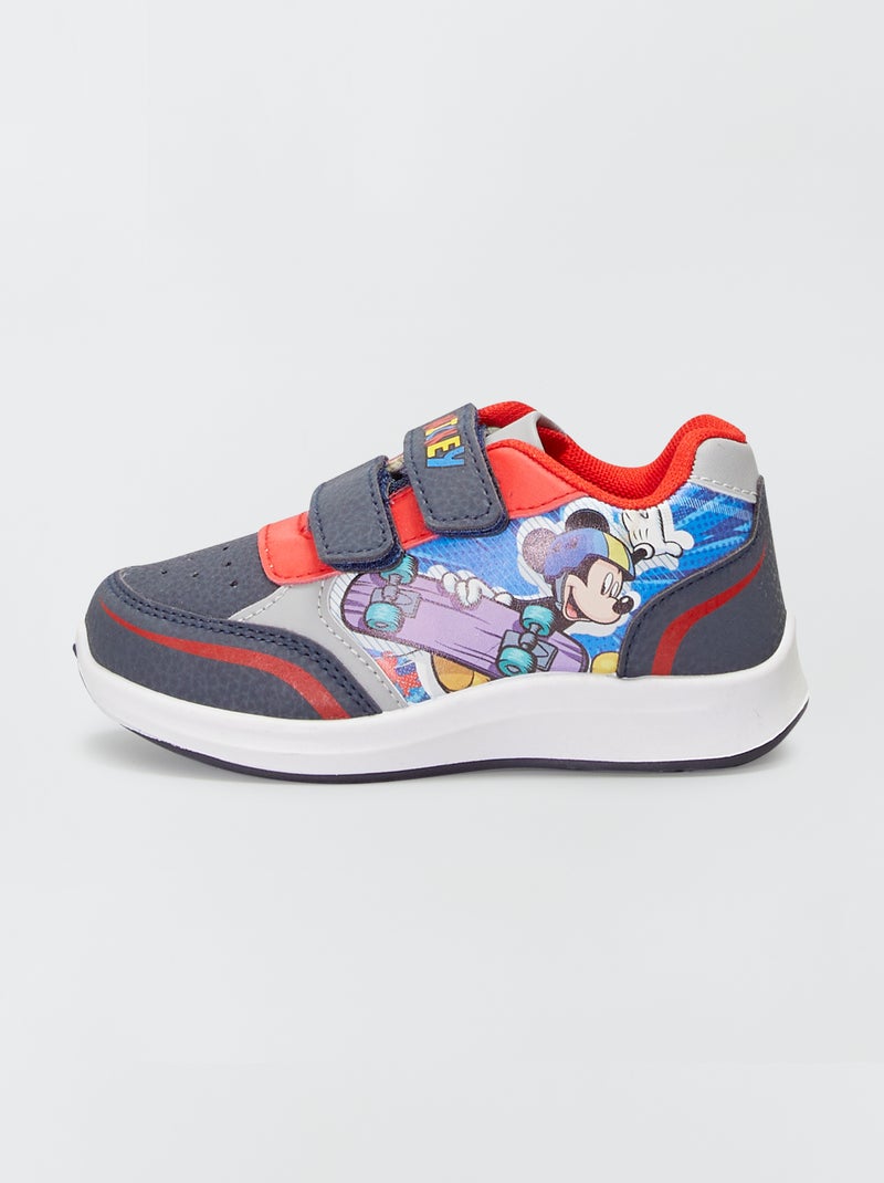 Baskets 'Mickey' à scratchs Bleu - Kiabi