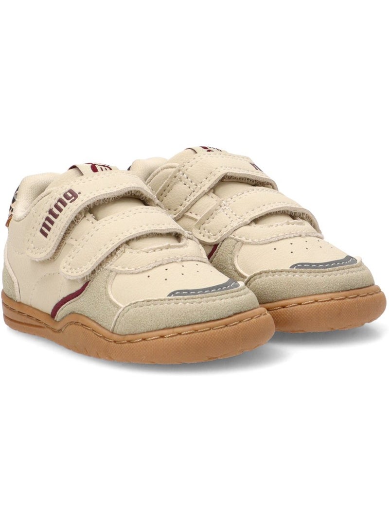 Baskets minimalistes/éco-responsables à semelle plate pour filles - mustang kids Beige - Kiabi