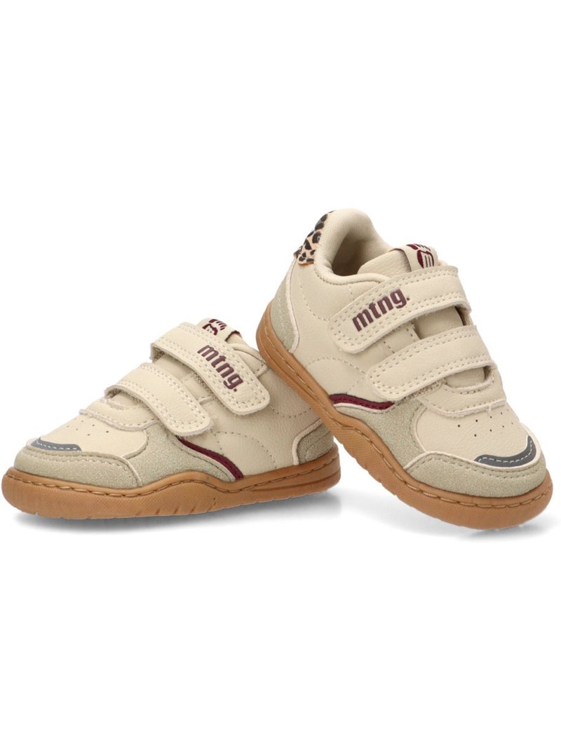 Baskets minimalistes/éco-responsables à semelle plate pour filles - mustang kids Beige - Kiabi
