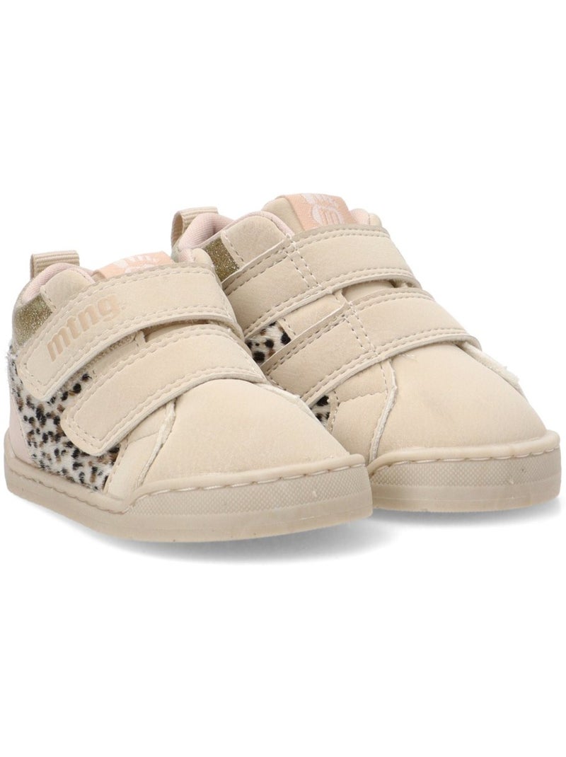 Baskets minimalistes/éco-responsables à semelle plate pour filles - mustang kids Beige - Kiabi