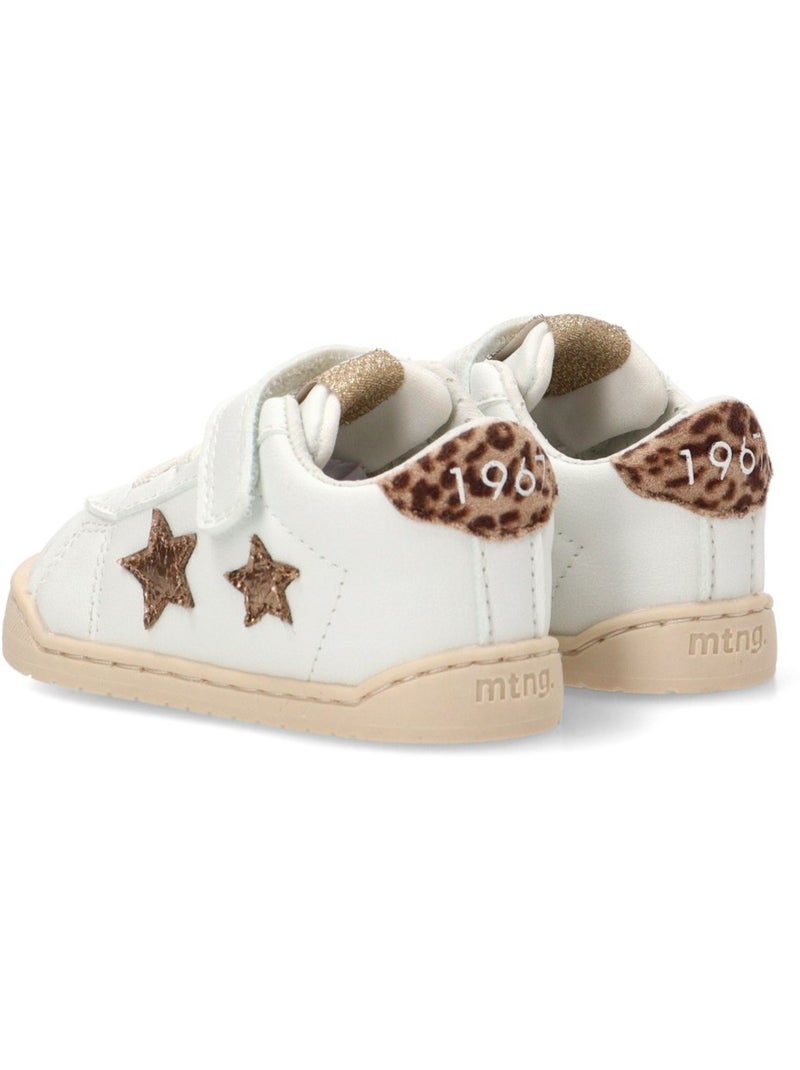 Baskets minimalistes/éco-responsables à semelle plate pour filles - mustang kids Blanc - Kiabi