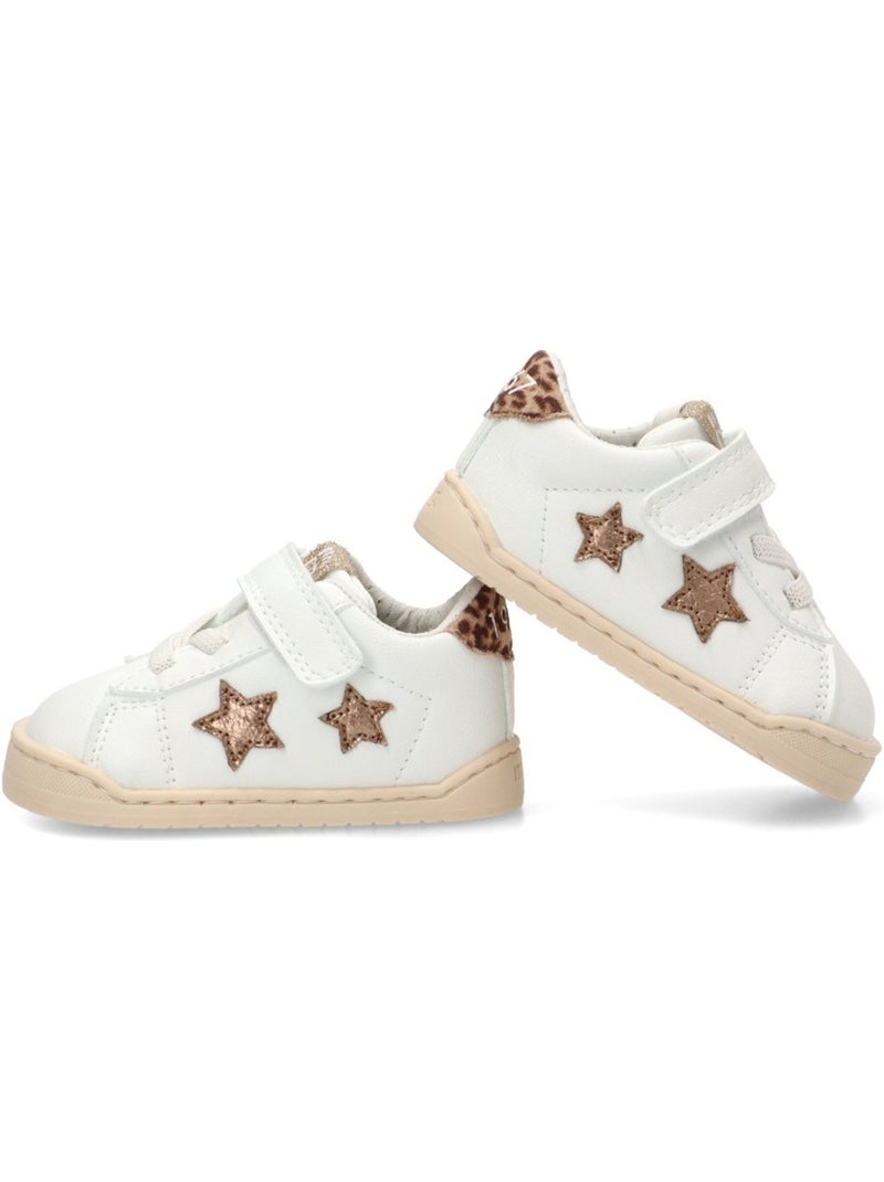 Baskets minimalistes/éco-responsables à semelle plate pour filles - mustang kids Blanc - Kiabi