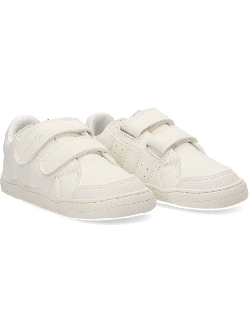 Baskets minimalistes/éco-responsables à semelle plate pour filles - mustang kids Blanc - Kiabi