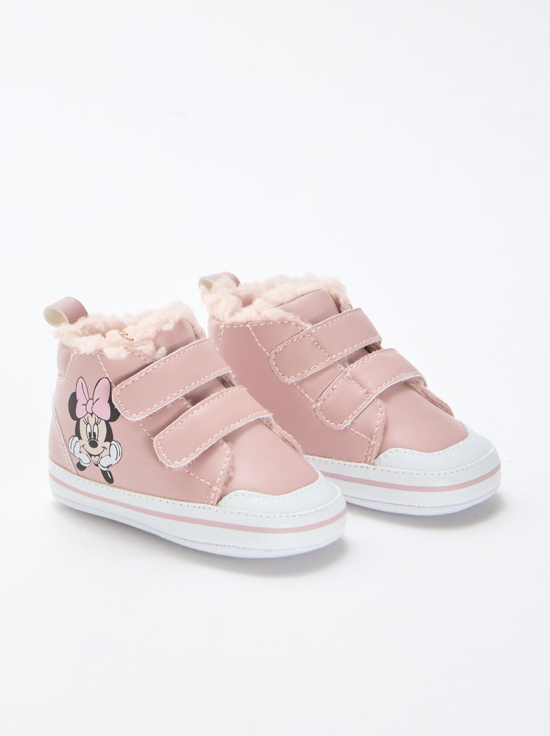 Baskets 'Minnie' 'Disney' à scratchs Rose - Kiabi