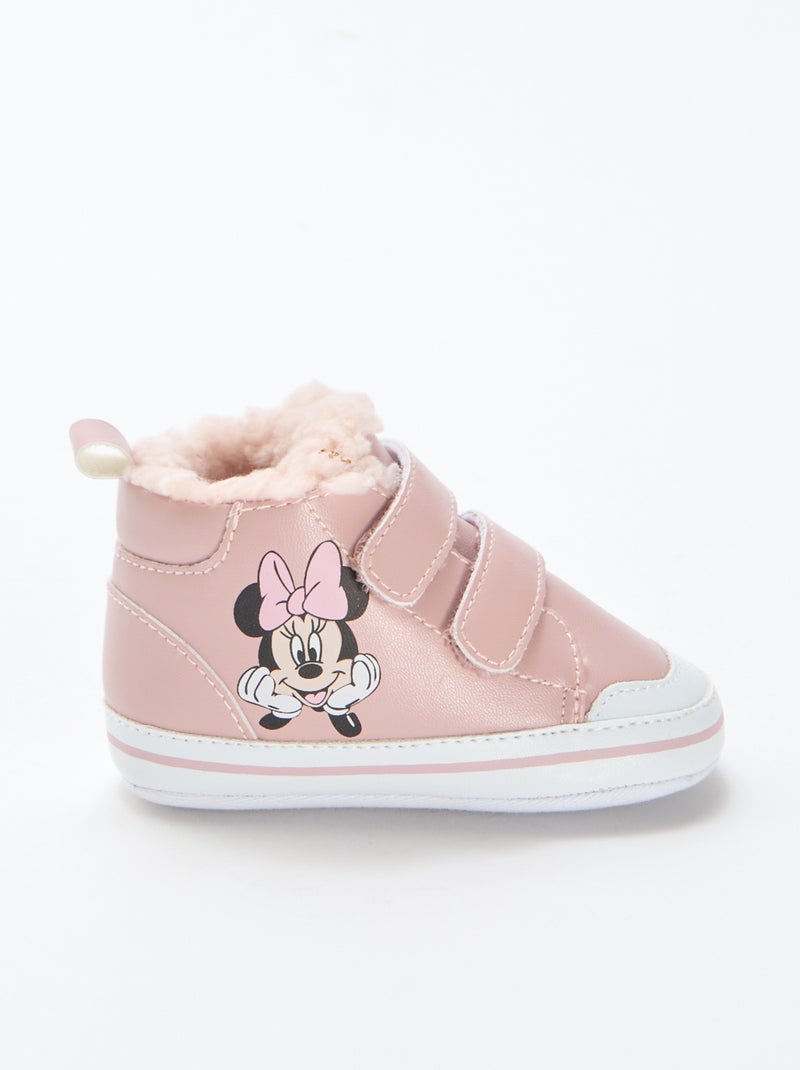 Baskets 'Minnie' 'Disney' à scratchs Rose - Kiabi