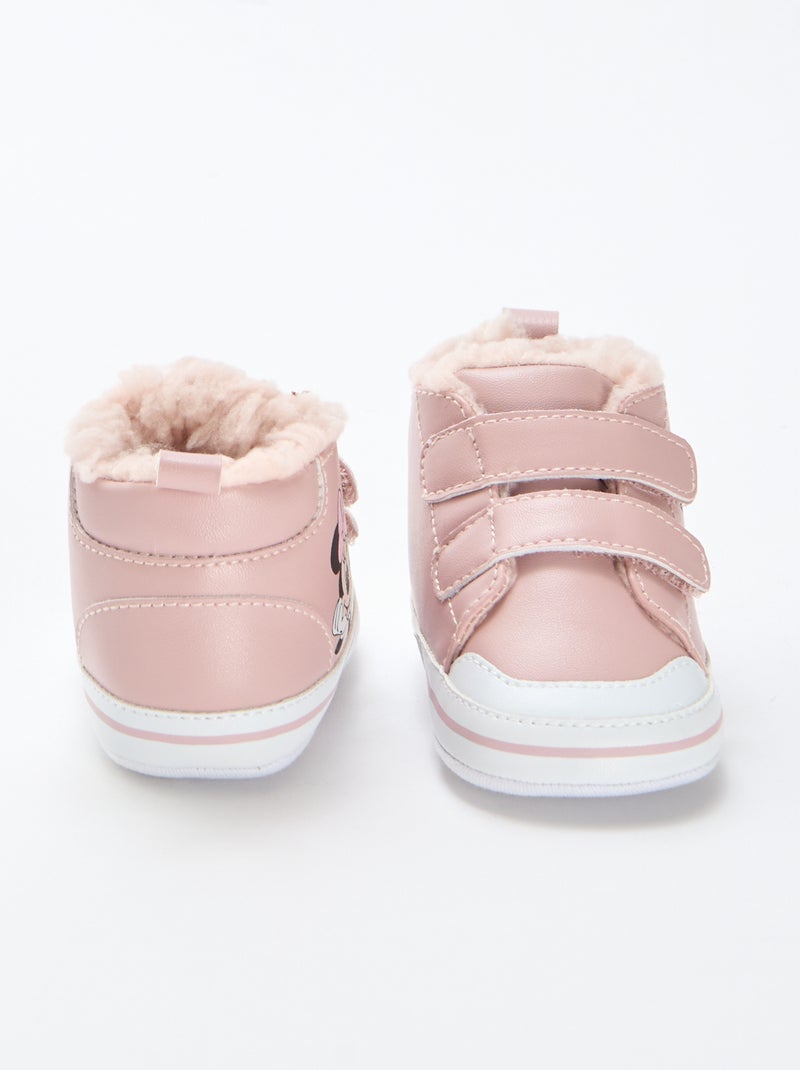 Baskets 'Minnie' 'Disney' à scratchs Rose - Kiabi