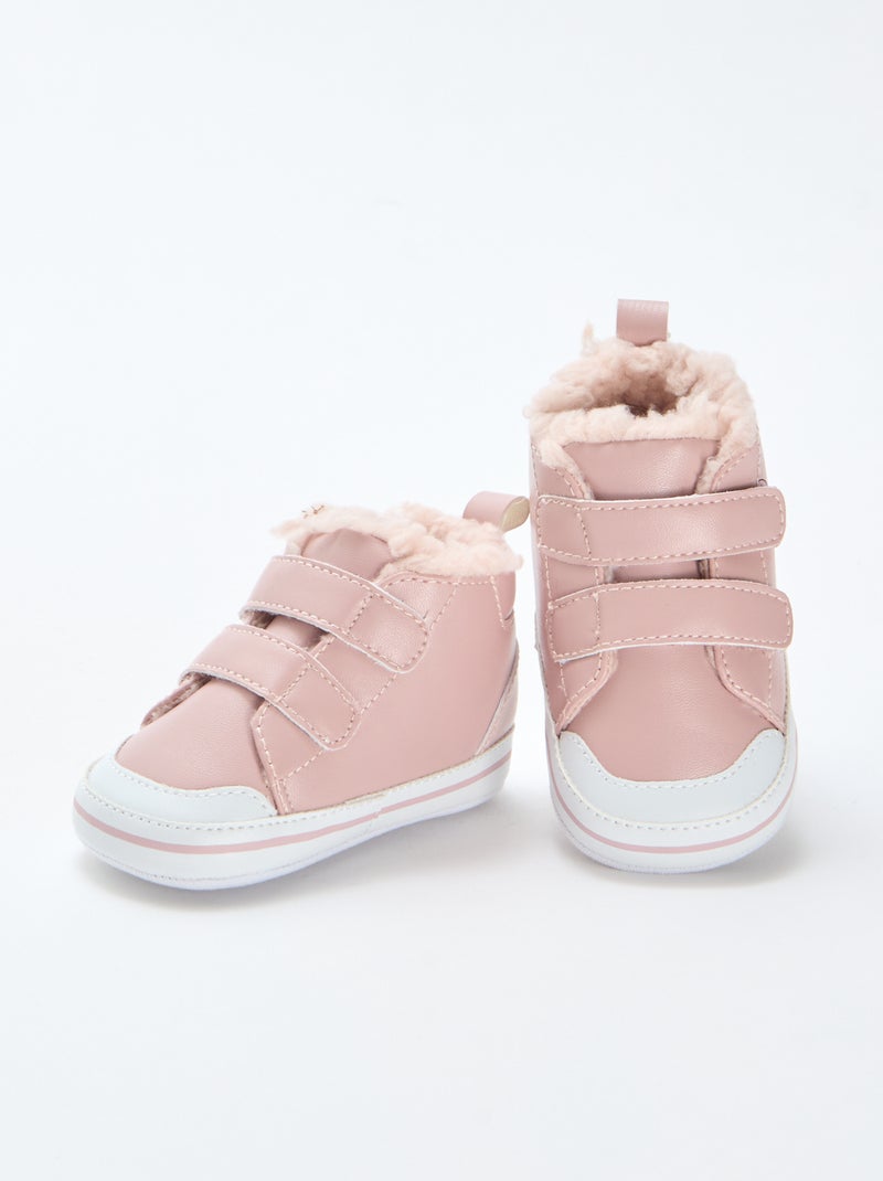 Baskets 'Minnie' 'Disney' à scratchs Rose - Kiabi
