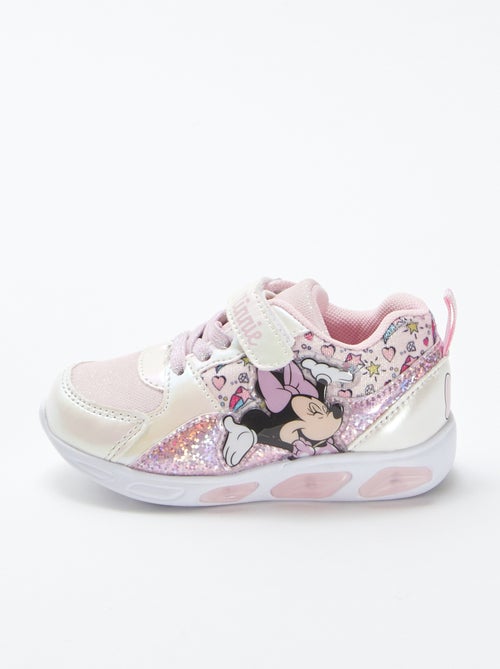 Baskets 'Minnie' 'Disney' semelles lumineuses - Kiabi