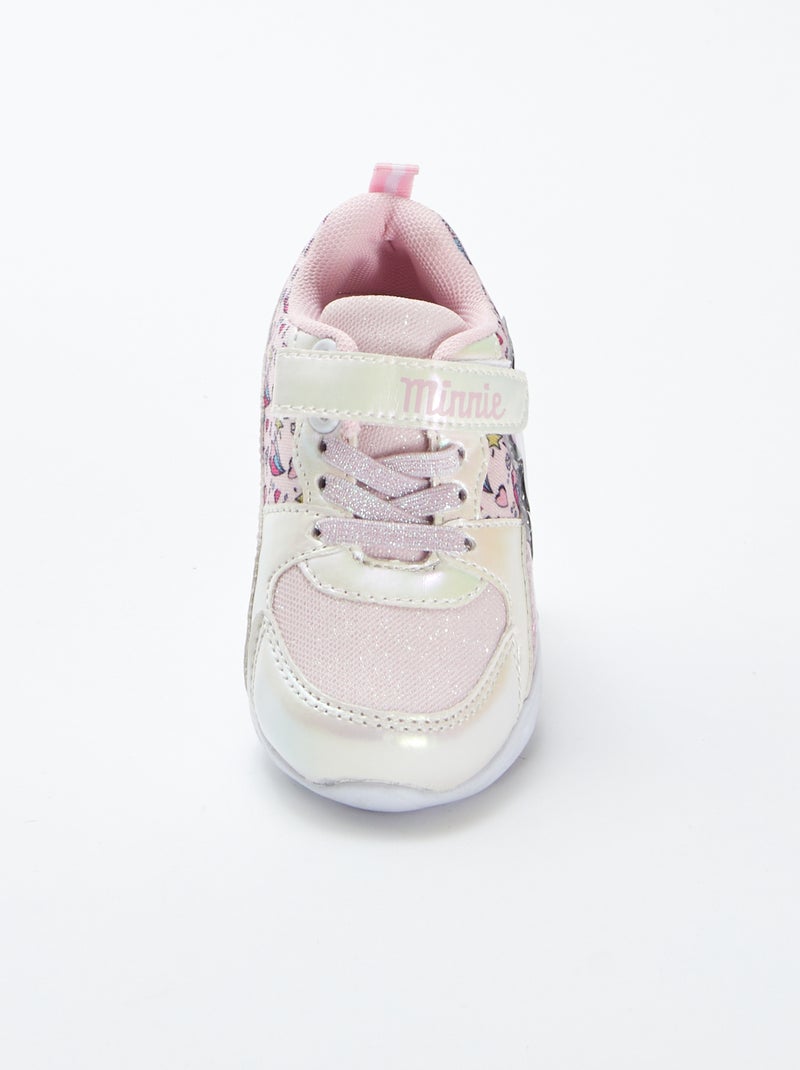 Baskets 'Minnie' 'Disney' semelles lumineuses ROSE - Kiabi