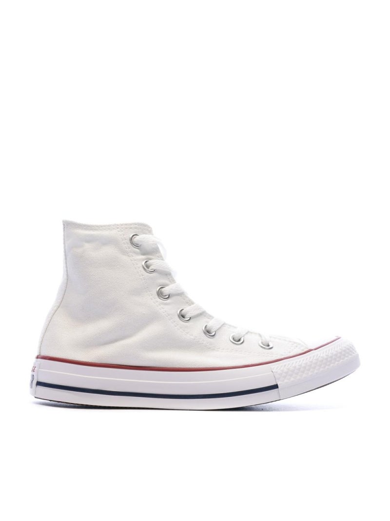 Baskets  mixte Converse All Star High Blanc - Kiabi