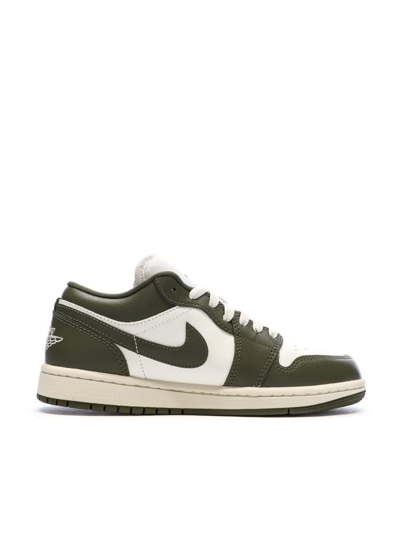 Baskets  Mixte Nike Air Jordan 1 Low Kaki - Kiabi