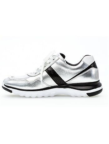 Baskets mode en cuir