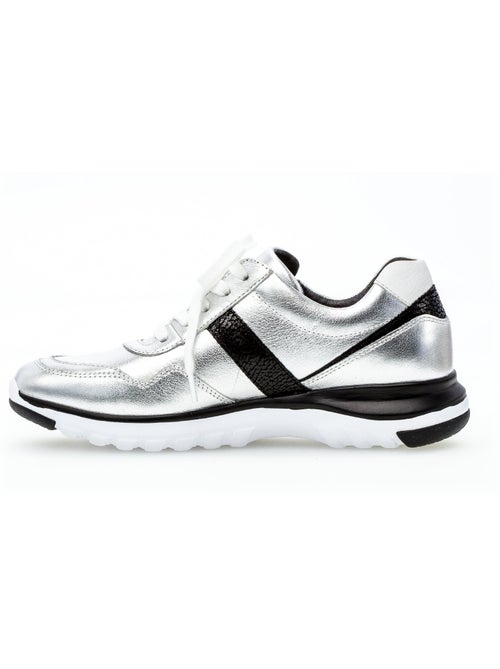 Baskets mode  en cuir - Kiabi