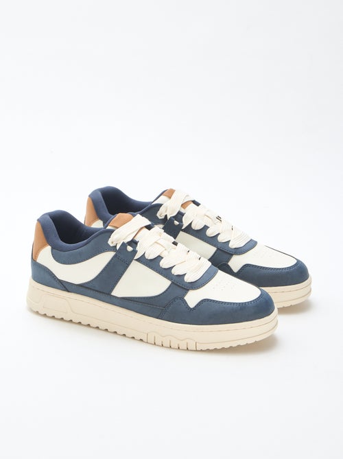 Baskets modernes tricolore - Kiabi