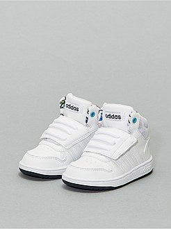 Baskets montantes à scratch 'adidas Hoops' - Kiabi