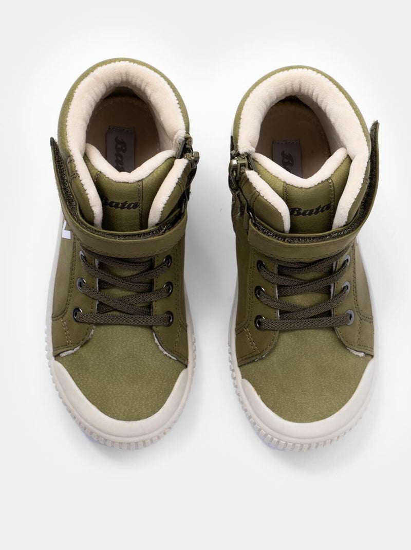 Baskets montantes Bata Vert - Kiabi