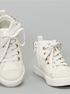 Baskets montantes bouts vernis - Kiabi