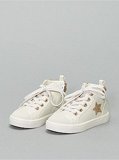 Baskets montantes bouts vernis - Kiabi