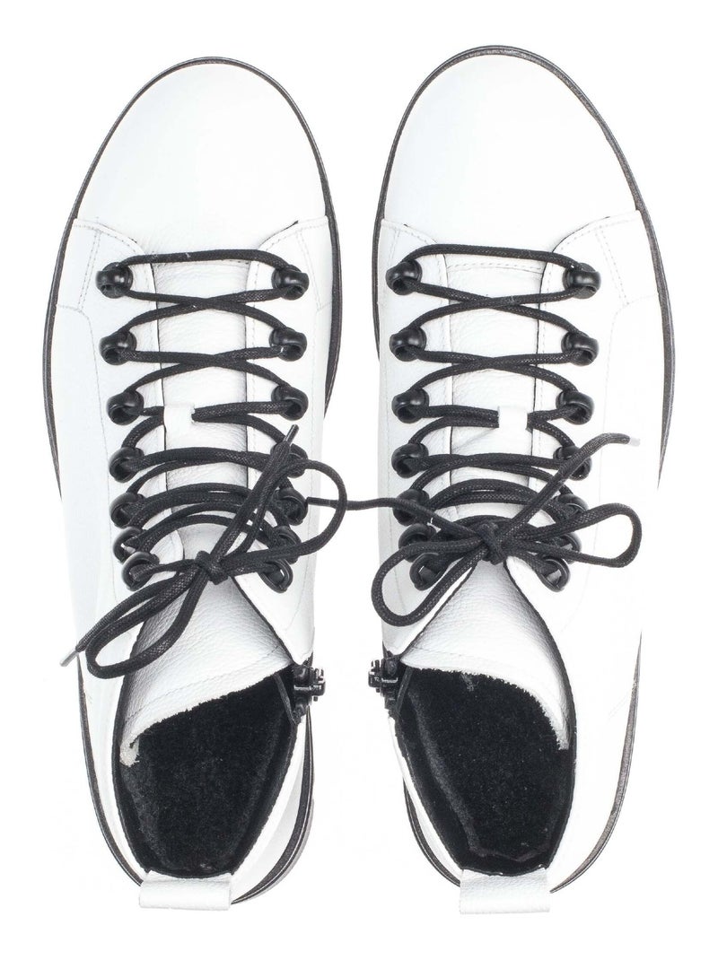 Baskets montantes  en cuir Gabor Blanc - Kiabi
