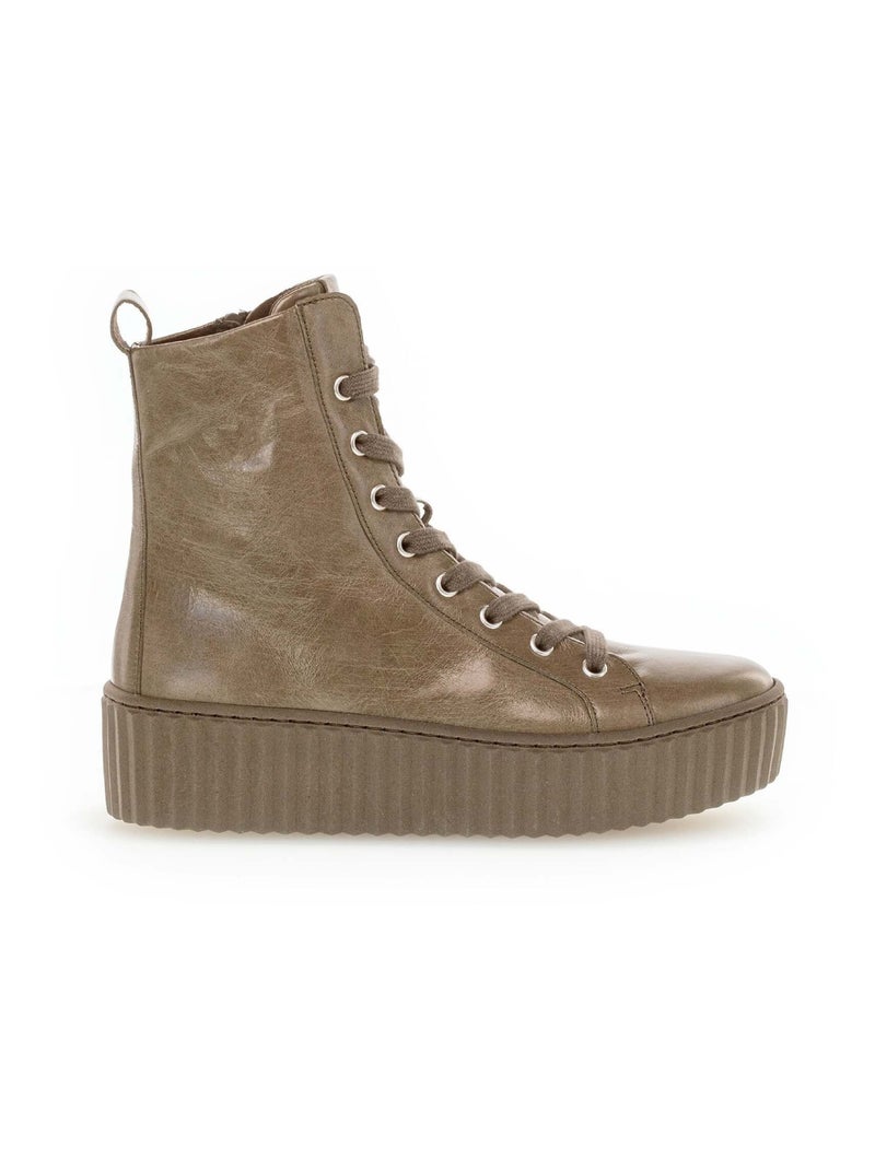 Baskets montantes  en cuir Gabor Vert - Kiabi