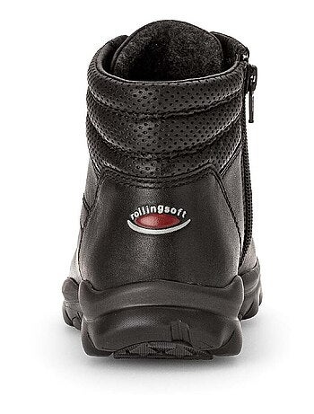 Baskets montantes en cuir lisse