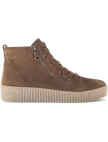 Baskets montantes en cuir