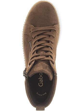 Baskets montantes en cuir