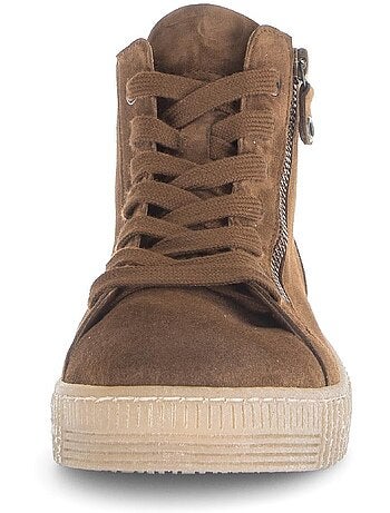 Baskets montantes en cuir